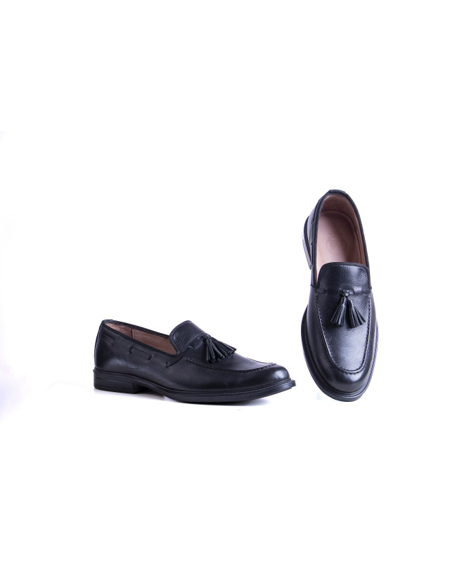 Loafers: Black with Tassels