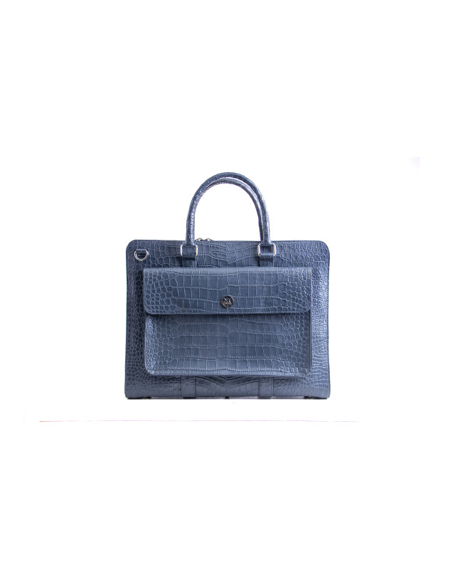 Work Case Escobar: Blue Crocodile Print