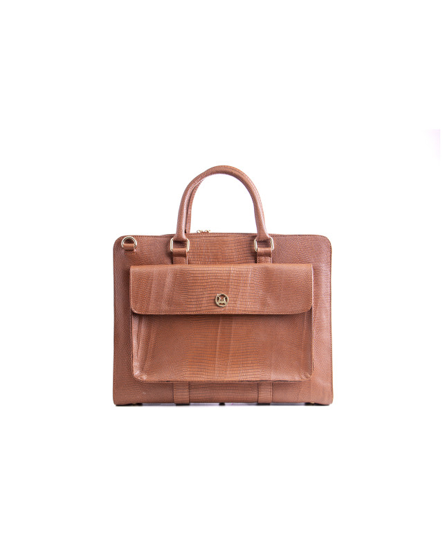 Work Case Escobar: Tan Monitor Lizard Print