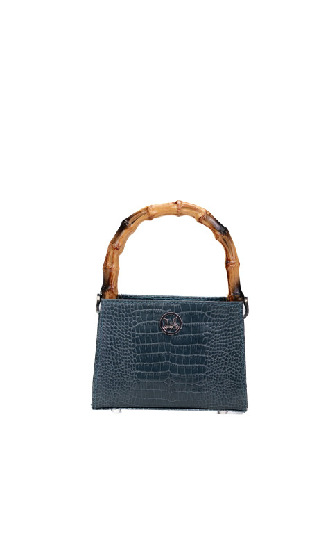 Shanghai Micro: Pine Green Crocodile Print