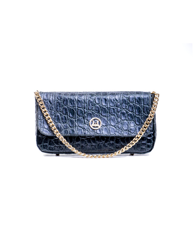 Bamako Mini: Dark Green Crocodile Print