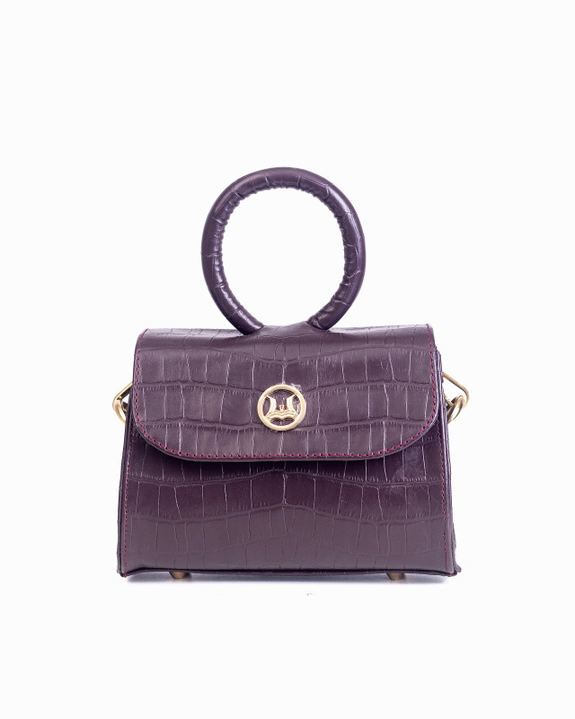 Monaco Micro: Grape Crocodile Print