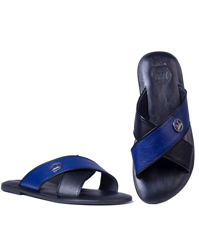 Ayatollah: Black and Light Blue Crocodile Print