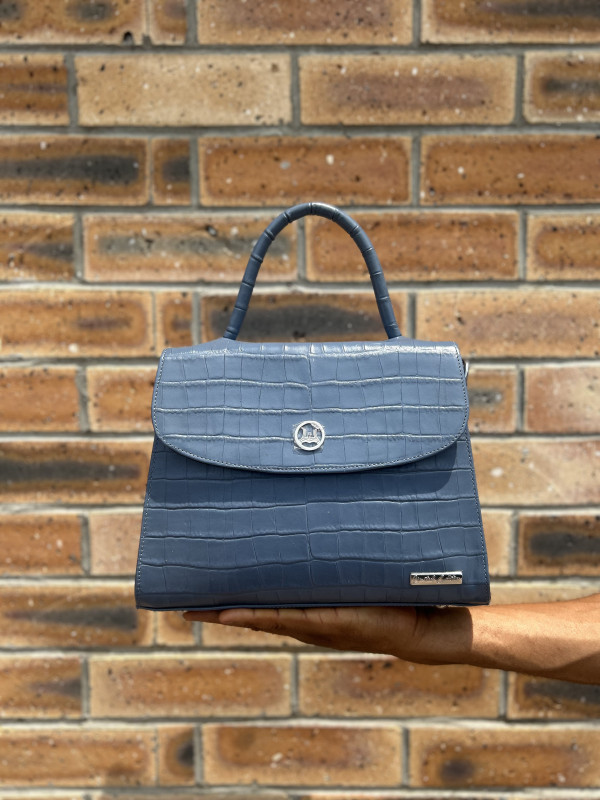 Paris Midi: Limited Edition Baby Blue Crocodile Print