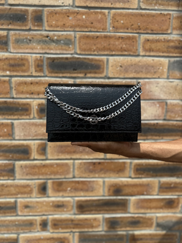 Dakar: Limited Edition Glossy Black Crocodile Print