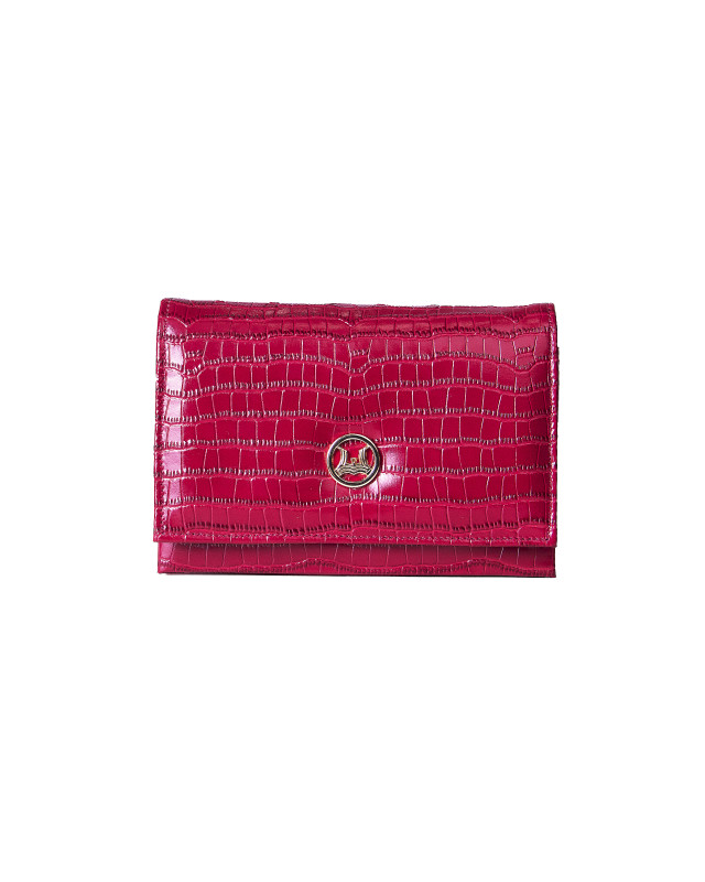 Banjul: Bubblegum Pink Crocodile Print
