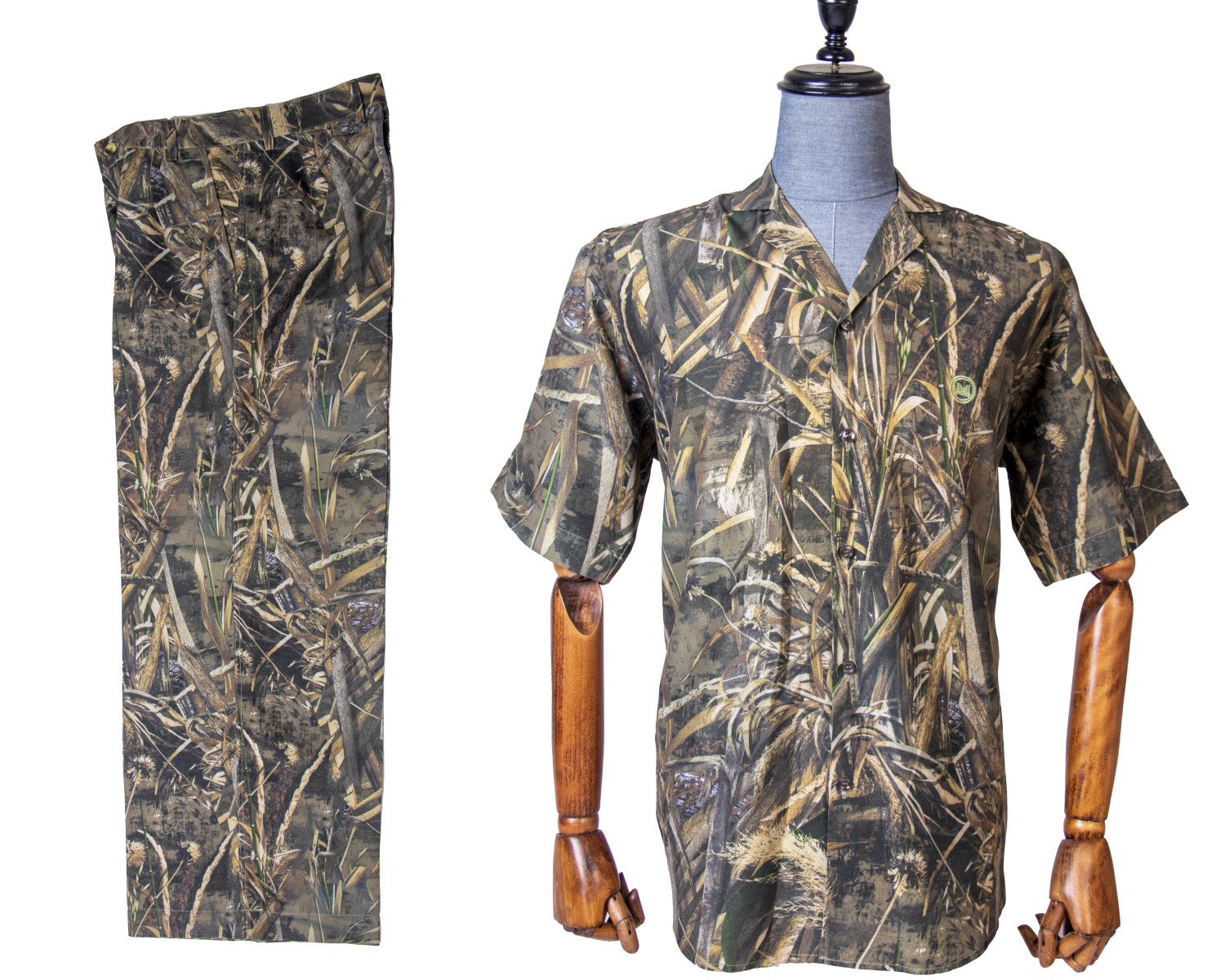 Palazzo Set: Green Forage Print