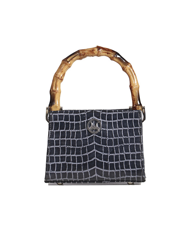 Shanghai Micro: Grey and Silver Web Print