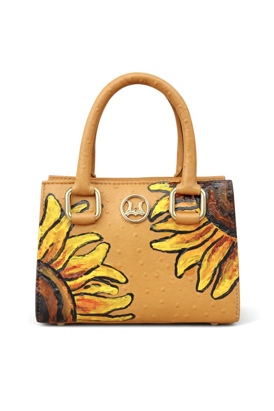 Lagos Micro: Yellow Ostrich Print Meets Art