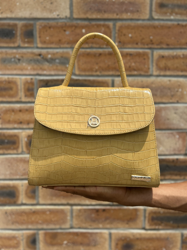 Paris Midi: Limited Edition Buttermilk Textured Crocodile Print