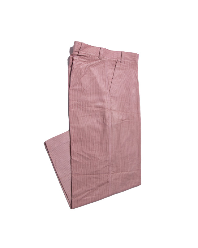 Cargo Pants: Soft Blush Corduroy Palazzo