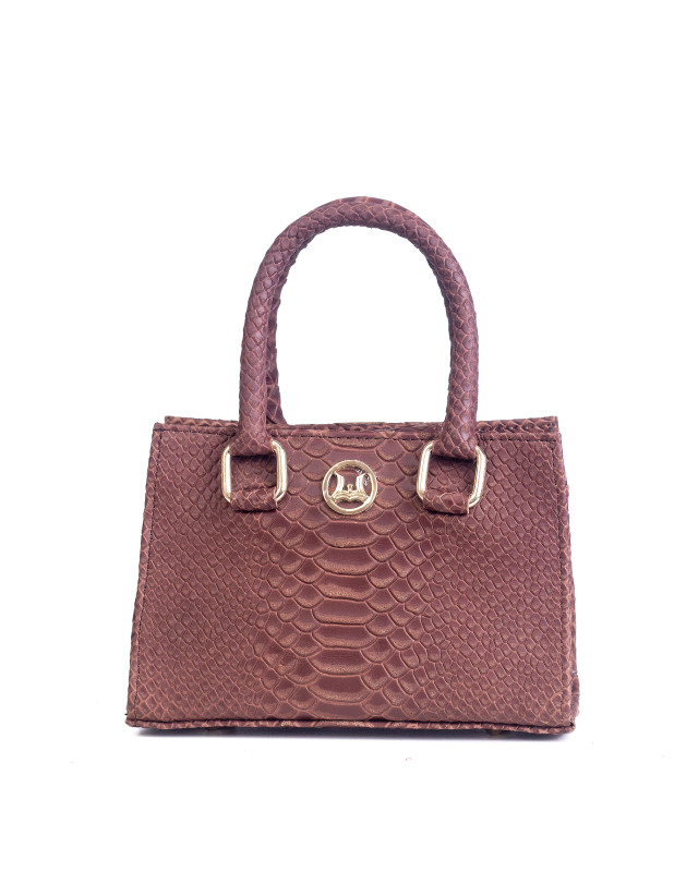 Lagos Mini: Brown Snake Print