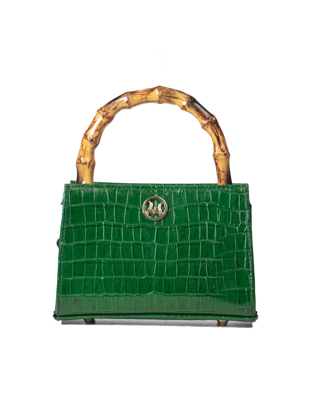 Shanghai Mini: Green Crocodile Print