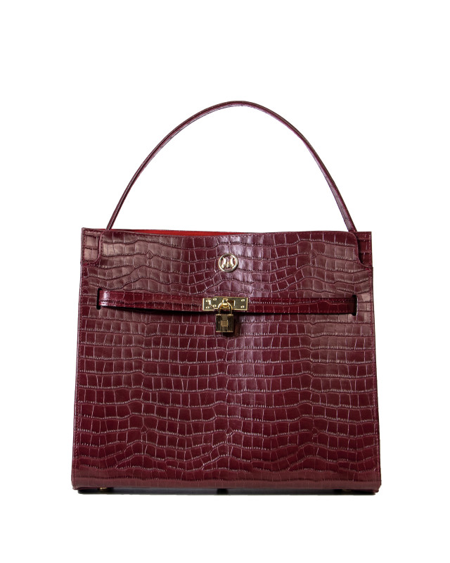 Venice Maxi: Limited Edition Plum Crocodile Print
