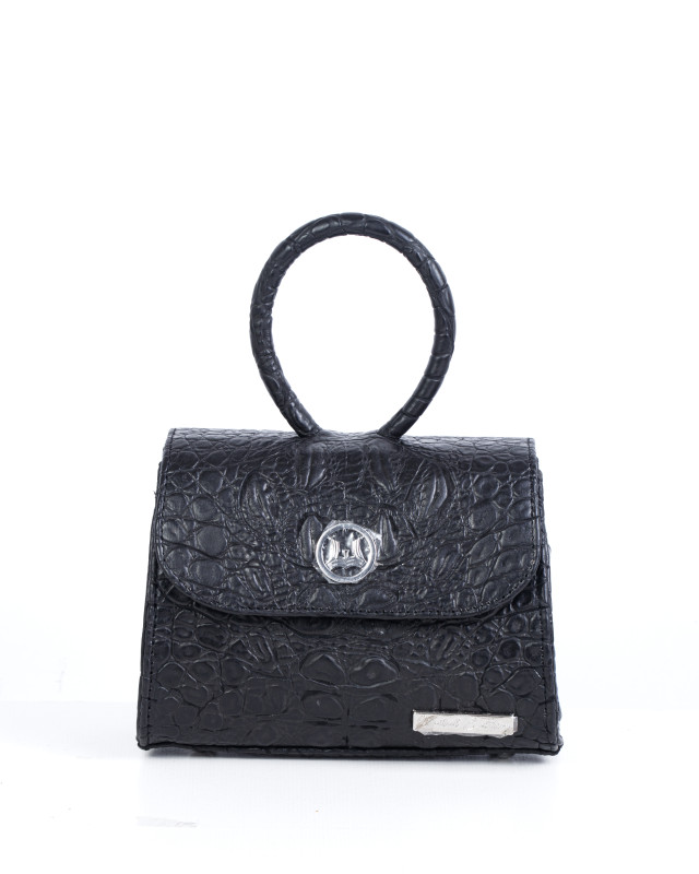Monaco Micro(US): Limited Edition Black Textured Crocodile Print