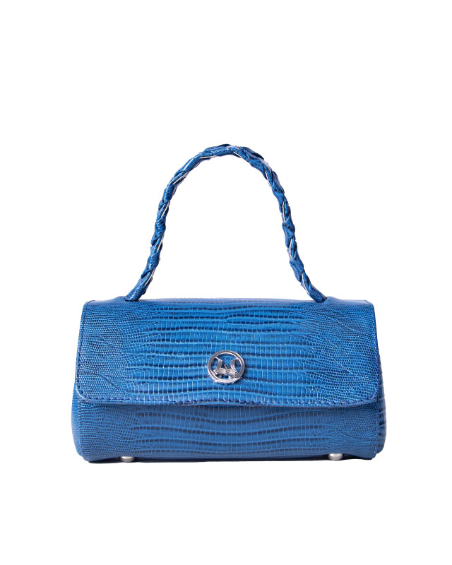 Milan Micro: Blue Monitor Lizard Print