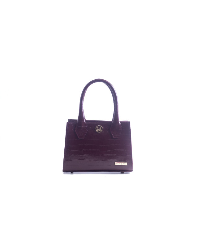 Montreal Mini: Limited Edition Plum Crocodile Print