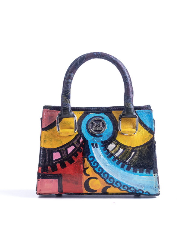 Lagos Micro: Grape Floral Print Meets Art #1