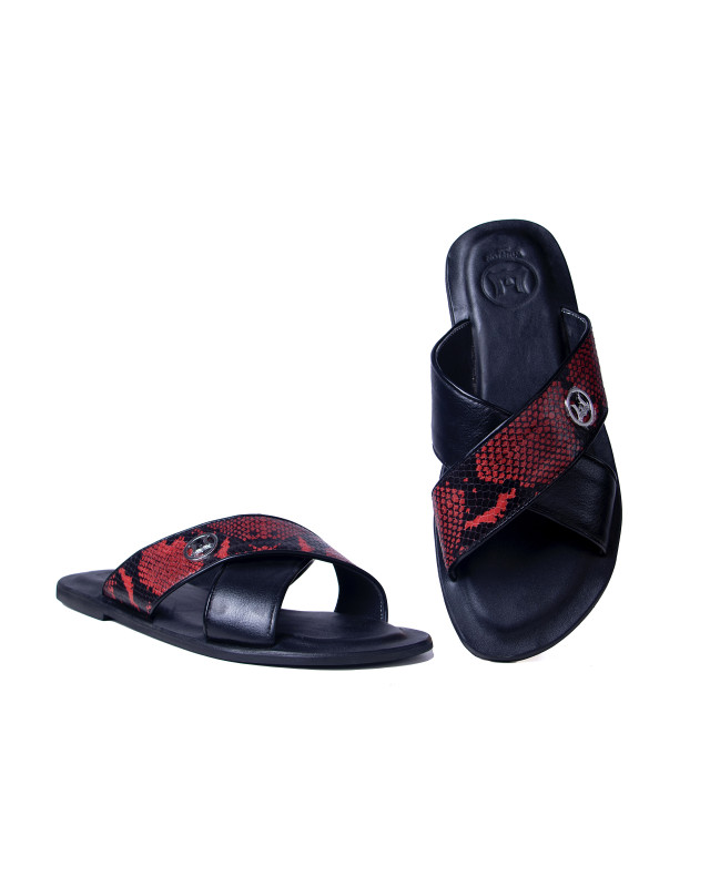 Ayatollah 2.0: Black and Red Snake Print