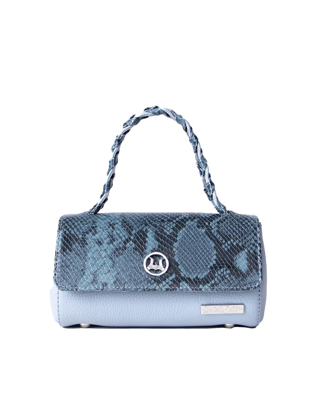 Milan Micro: Limited Edition Blue and Grey Snake Print