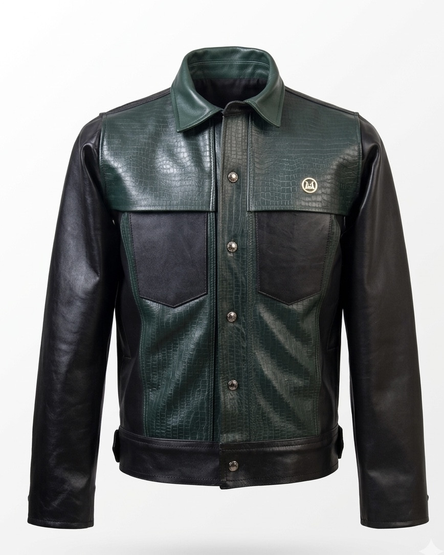 Men’s Supernova Jacket: Black and Green