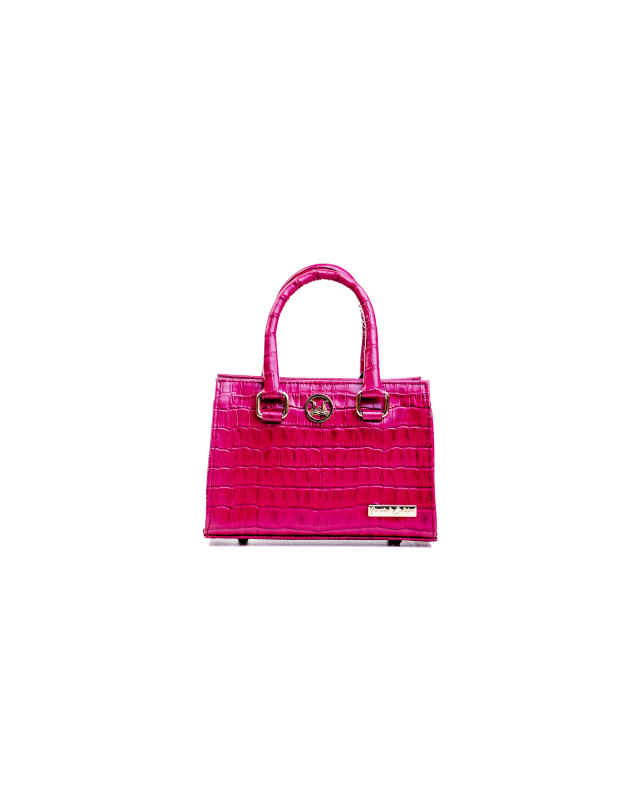 Lagos Mini: Limited Edition Glossy BubbleGum Print Crocodile Print