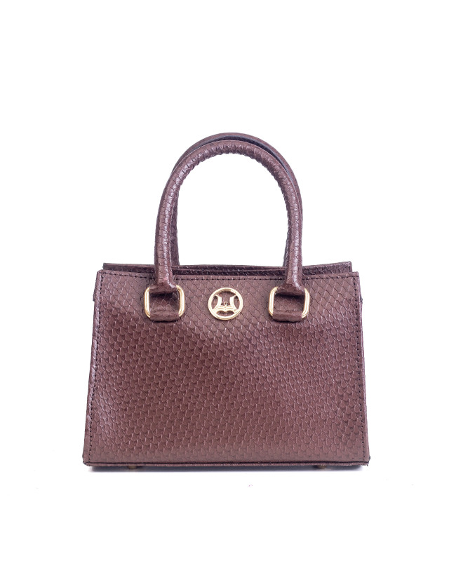 Lagos Mini: Syrup Brown Reptilian Print