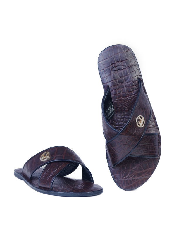 Ayatollah: Dark Brown Crocodile Print