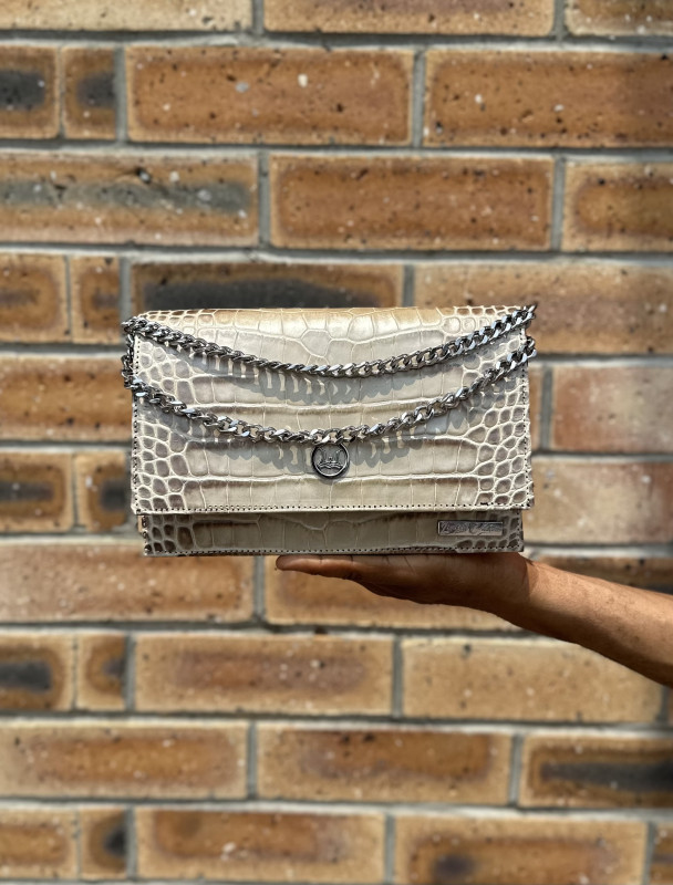 Dakar: Limited Edition Oat Crocodile Print