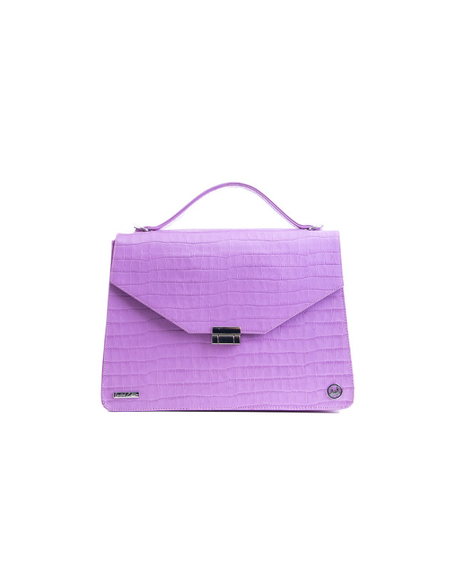 Female Work Case:  Limited Edition Lilac Crocodile Print