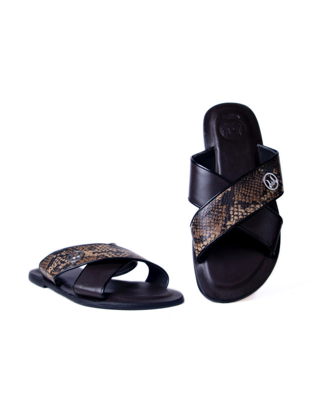 Ayatollah 2.0: Brown and Tan Snake Print