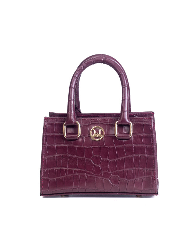 Lagos Mini: Grape Crocodile Print