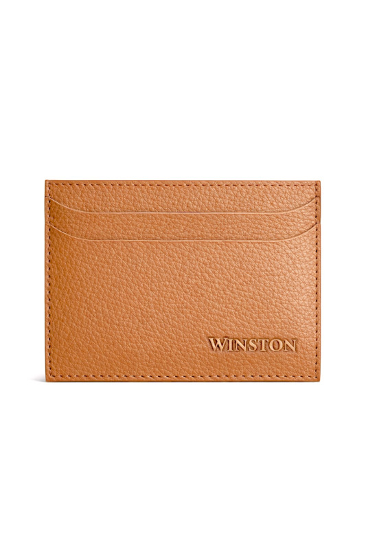 Cardholder: Plain Cinnamon Brown