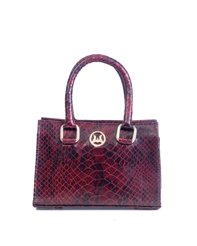 Lagos Mini: Red and Black Snake Print