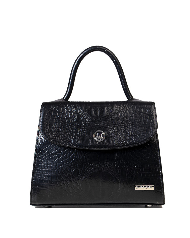 Paris Midi: Limited Edition Black Textured Crocodile Print
