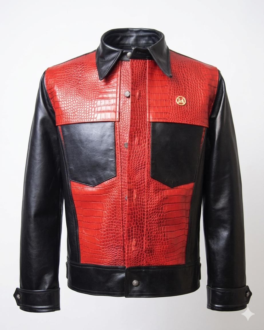 Men’s Supernova Jacket: Black and Red