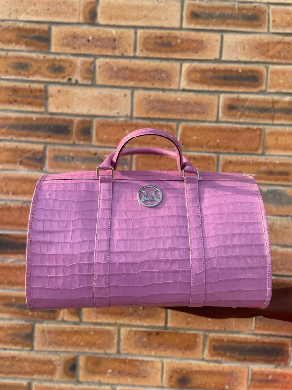 Duffle Bag 2.0 Mini: Lilac Crocodile Print