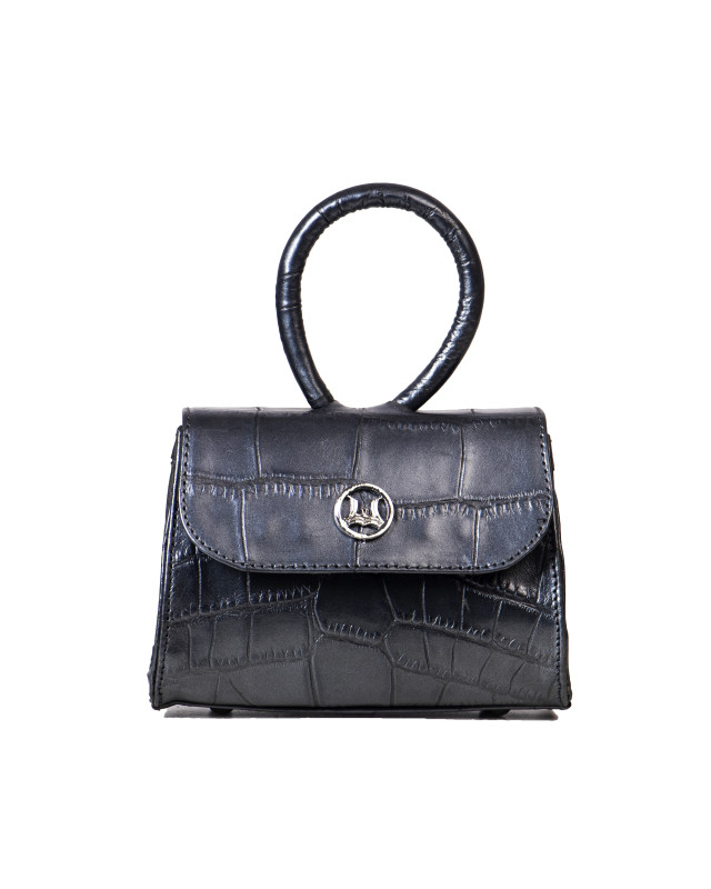 Monaco Micro: Powdery Ash Crocodile Print