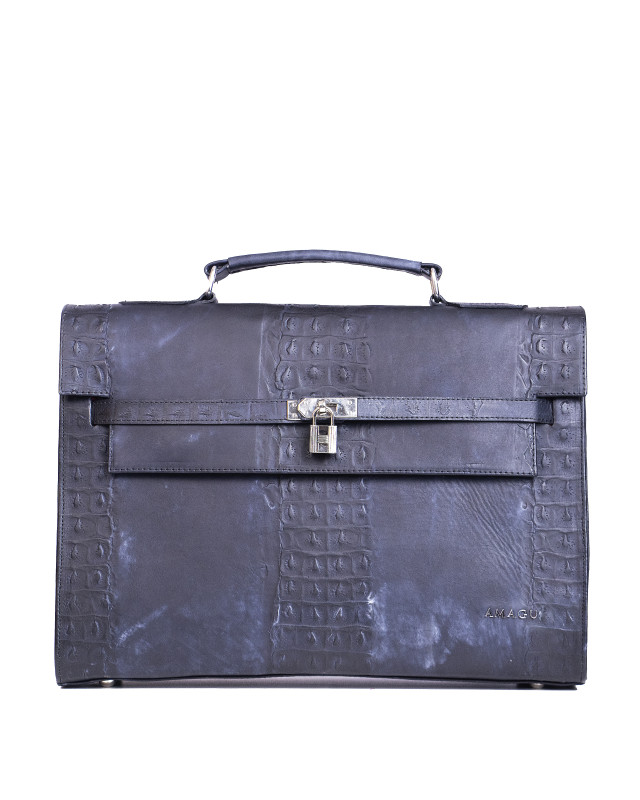 AMAGU JFK Work Case(UK): Dark Blue Tie-Dye