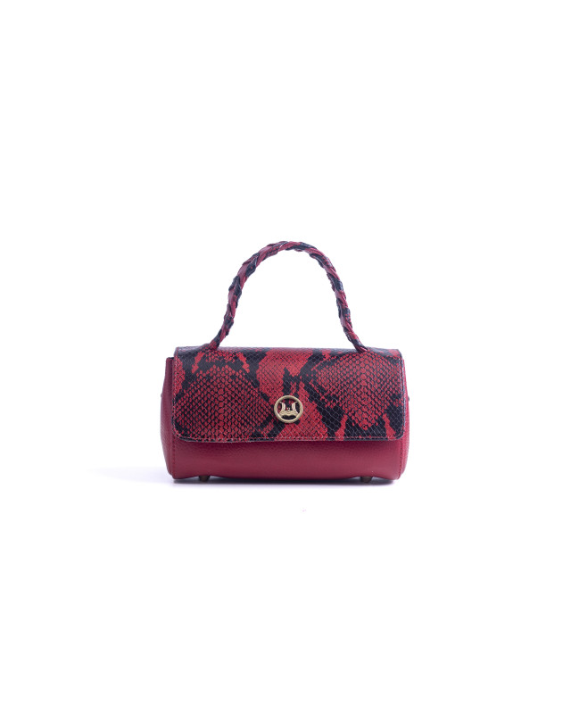 Milan Mini: Red Snake Print