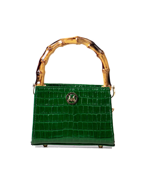 Shanghai Micro: Green Crocodile Print