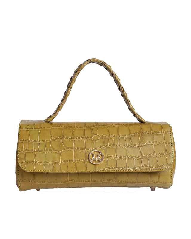 Milan Mini: Olive Crocodile Print