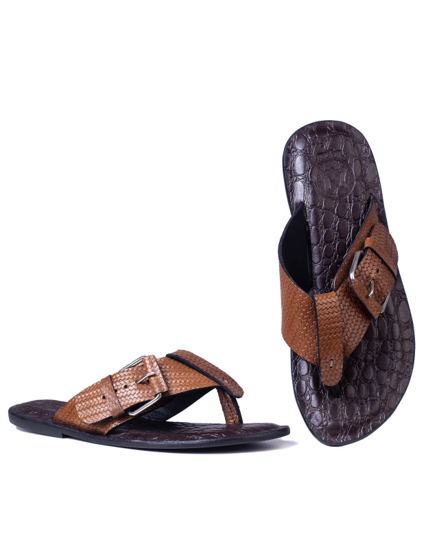 Sheikh: Brown Crocodile Print