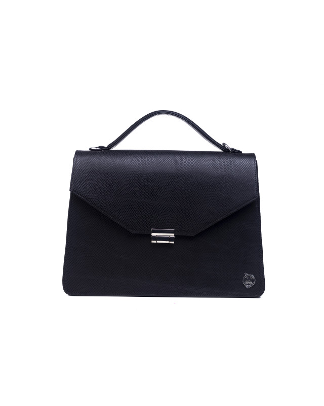 Female Work Case:  Black Reptilian Print