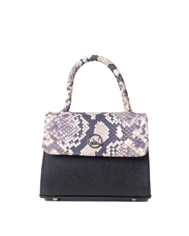 Tokyo Micro: Black and Beige Snake Print Combination