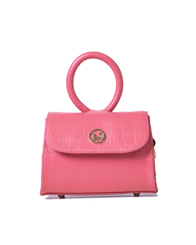 Monaco Micro: Baby Pink Crocodile Print