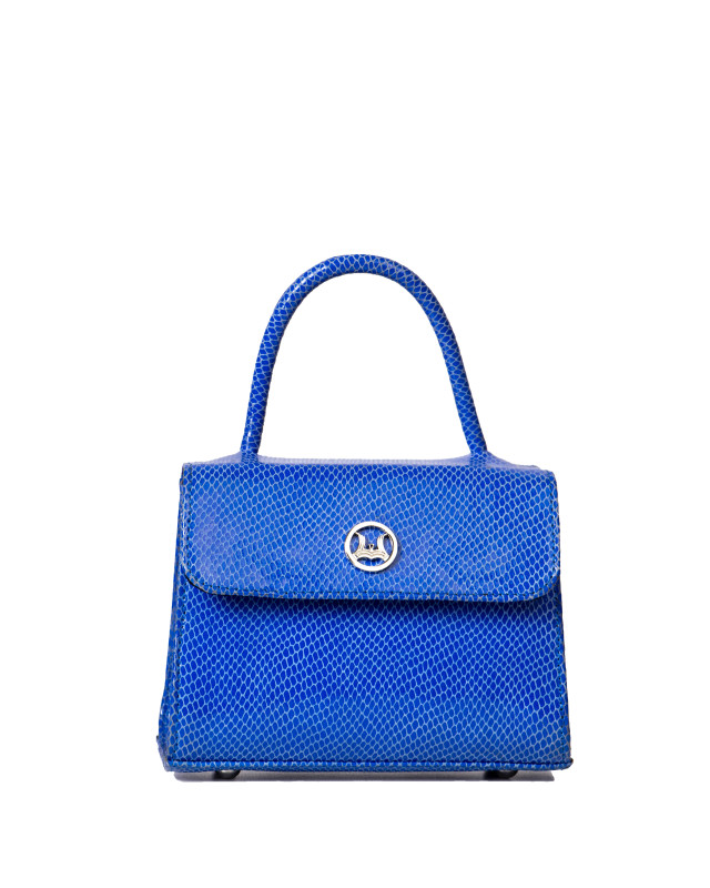 Tokyo Micro: Electric Blue Reptilian Print