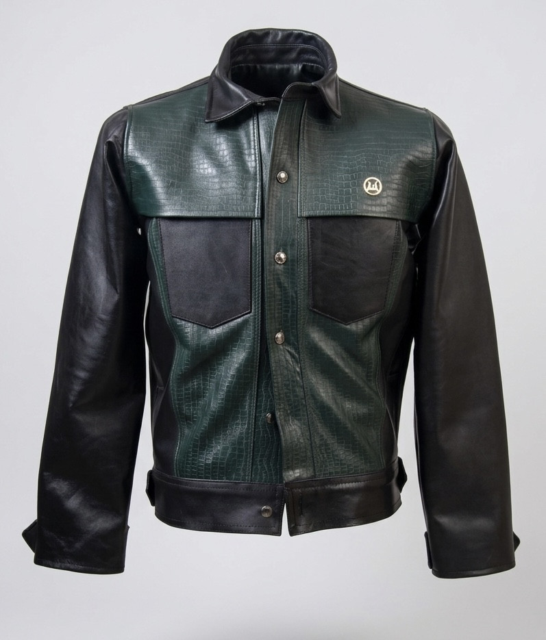 Men’s Supernova Jacket: Black and Green