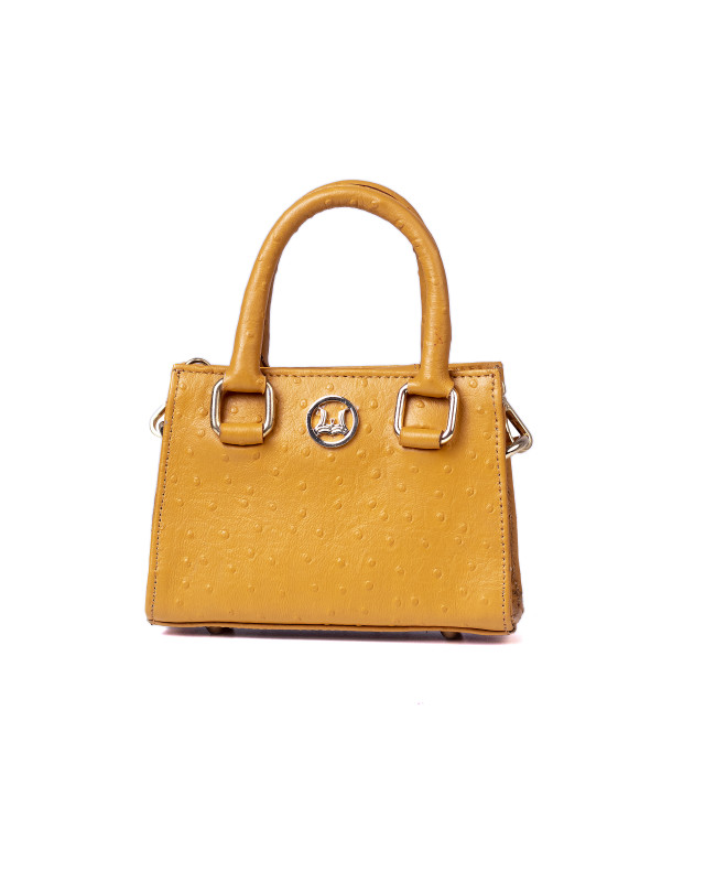 Lagos Micro: Yellow Ostrich Print