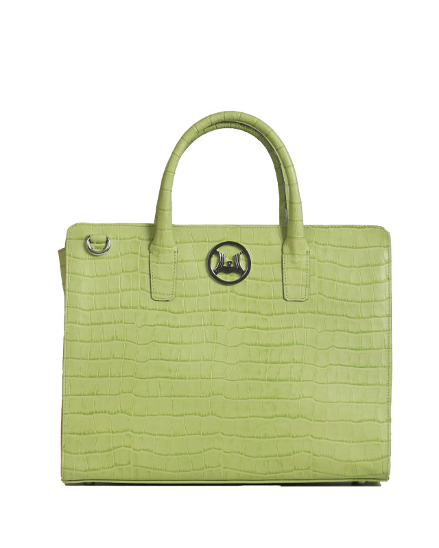London: Lime Green Crocodile Print